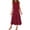 Red, variant on Tbopshirt Women's 2 Piece Outfits Women's Cotton And Linen Round Neck Sleeveless Shorts,Top,Widened Leg Pants,Long Pants Set Wide Leg Pants