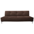 thumbnail image 2 of Sofa Cama Reclinable El Bazar Store Milo Terciopelo Chocolate , Futon 3 posiciones, Sala, 2 of 5