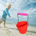 thumbnail image 2 of Cubo plegable de silicona de 1.5L para acampar rojo Sunnimix Cubo plegable, 2 of 6