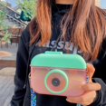 thumbnail image 3 of Cute Camera Shape Water Cup Kids Water Bottle With Straw, 400ML, Adjustable Shoulder Strap, Reusable, Cold Hot for Hours, 3 of 8