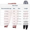 thumbnail image 2 of GigrtiJin 1-10 Years Infant Toddler Kids Quilted Cotton Pants Solid Color Elastic Waisted Cinch Bottom Thermal Pants, 2 of 5