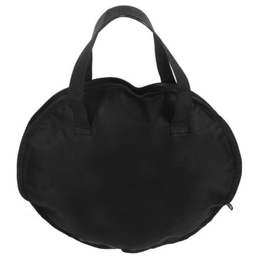 Black Drum Pouch Storage Bag for Percussion Hardware and Tambourine Accessories Carrying Case