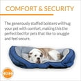 thumbnail image 3 of K&H Pet Products Bolster Couch Pet Bed Blue/Gray Large 28 X 40 Inches, 3 of 7
