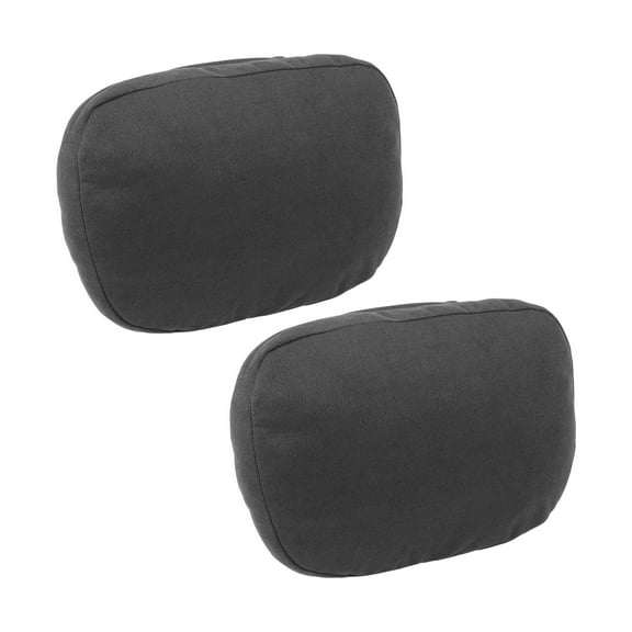Car Neck Pillow Car Seat Headrest Pillow for Neck Back Breathable Memory Fam Suede 2 Pcs Gray