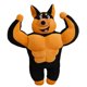 thumbnail image 2 of Fiudx Divertida Almohada de Perro Musculoso, Bonito Juguete de Dóberman, Diseño Muscular Realista, Suave y Tierno, Ideal para Dormir, Regalo Perfecto para Amantes de Los Perros, Tamaño de 55 Cm, Rega, 2 of 5