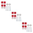 thumbnail image 4 of xinxixnxx 1/2/3/5 Exquisite Workmanship Box Mounting Kit For Universal Tool Storage Sturdy Red 4 packs 3PCS, 4 of 6