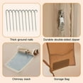 thumbnail image 5 of Jocisland 9.48x13.05 ft Inflatable Tent for Camping, Large Blow Up Tent, Waterproof Oxford Outdoor Cabin, Ideal for Emergency Shelter, Glamping, 5 of 9