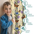 thumbnail image 3 of Blackout Kids Curtains,Butterfly Flower Plant Pattern Childrens Insulated Curtains Set Of 2,Bedroom Essentials,Toddler Room Decor 52"x84", 3 of 5