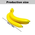 thumbnail image 2 of Woration Realistic Lifelike Artificial Banana Bunch Simulation Fruit Decorative Fake Food Model Display Photography Props Kitchen Wedding Home Party Decor - 3 Heads, 2 of 4