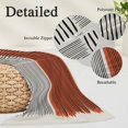 thumbnail image 3 of Brown Striped Pillow Covers 12"x20", Farmhouse Stripes Modern Abstract Art Soft Brushed Microfiber Breathable Throw Pillow Covers, Decorative Pillowcase with Zipper for Couch Sofa Bedroom Living Room, 3 of 9