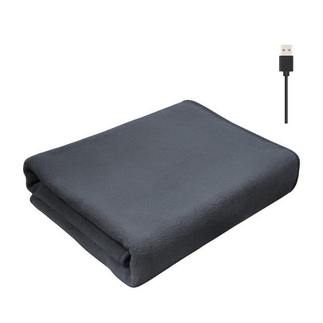 Manta de de felpa con calefacción eléctrica, manta de invierno portátil multiusos para actividades al aire libre, viajes de oficina Sunnimix Manta eléctrica