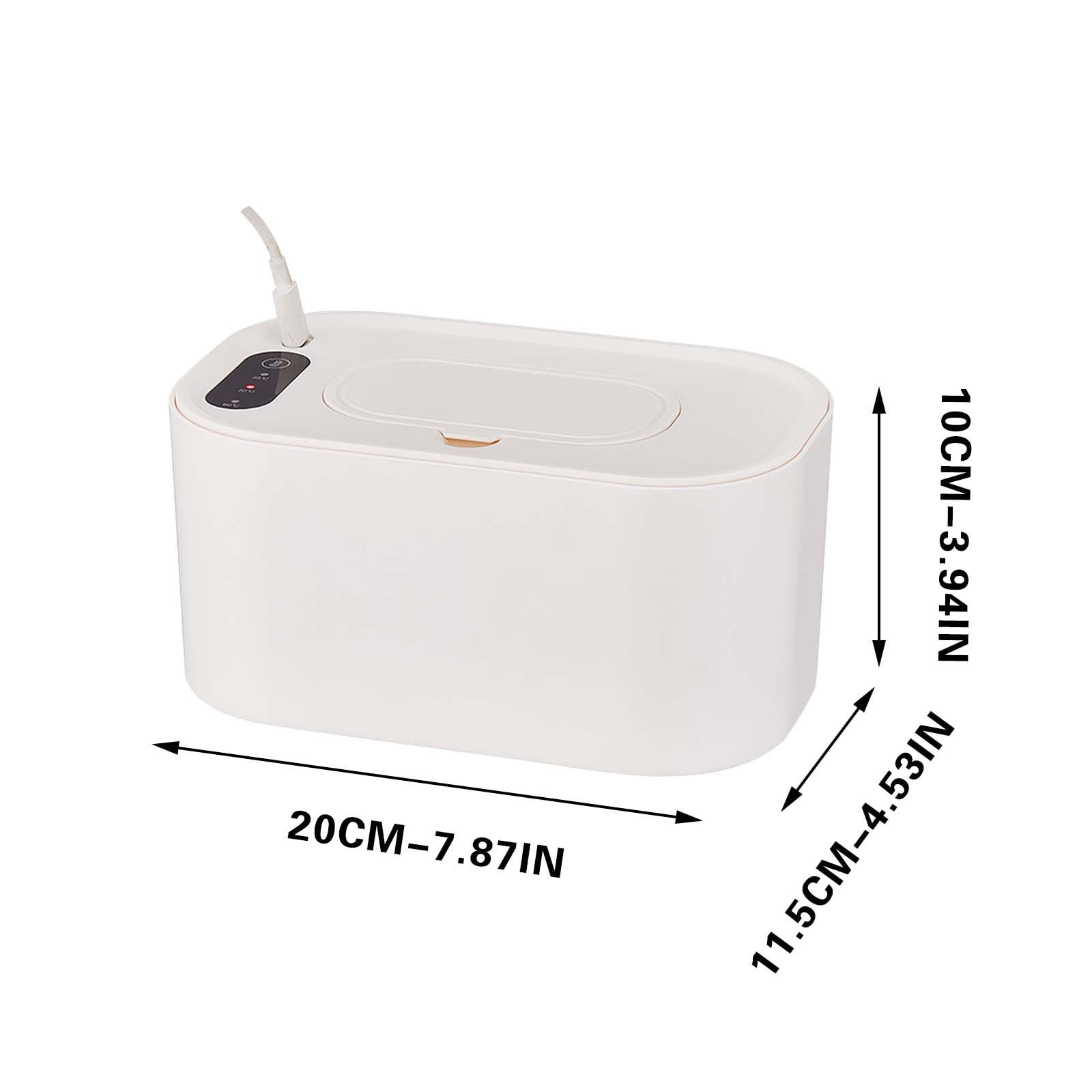 White Infant Wet Wipes Warmer Portable Baby Care Heater With Constant Temperature Heating System 20X11.5X10Cm 7.87X4.53X3.94In For Nursery Use