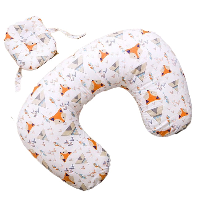 Almohada y localizador de lactancia para bebés, recompensas de almohadas de cuidado y soporte para bebés en forma de U lavables a máquina
