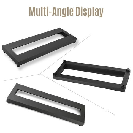 Small Size Guitar Effect Pedal Board Aluminum Alloy Pedalboard 15×4.9 Inch with Carrying Bag