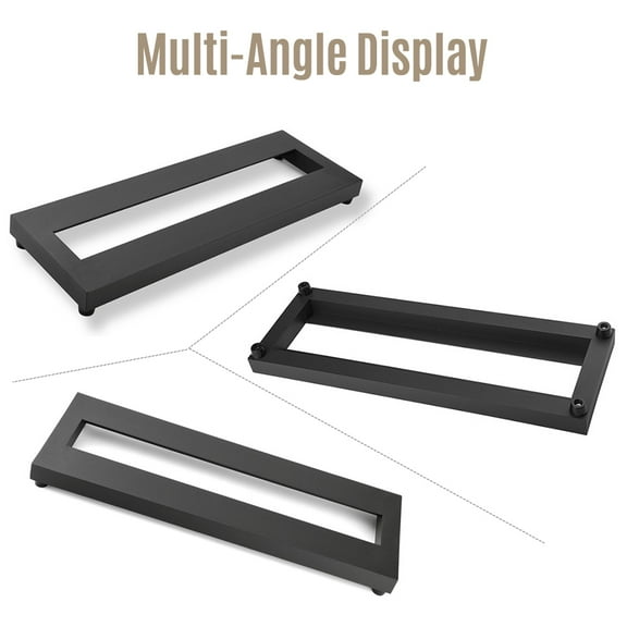 Small Size Guitar Effect Pedal Board Aluminum Alloy Pedalboard 15×4.9 Inch with Carrying Bag