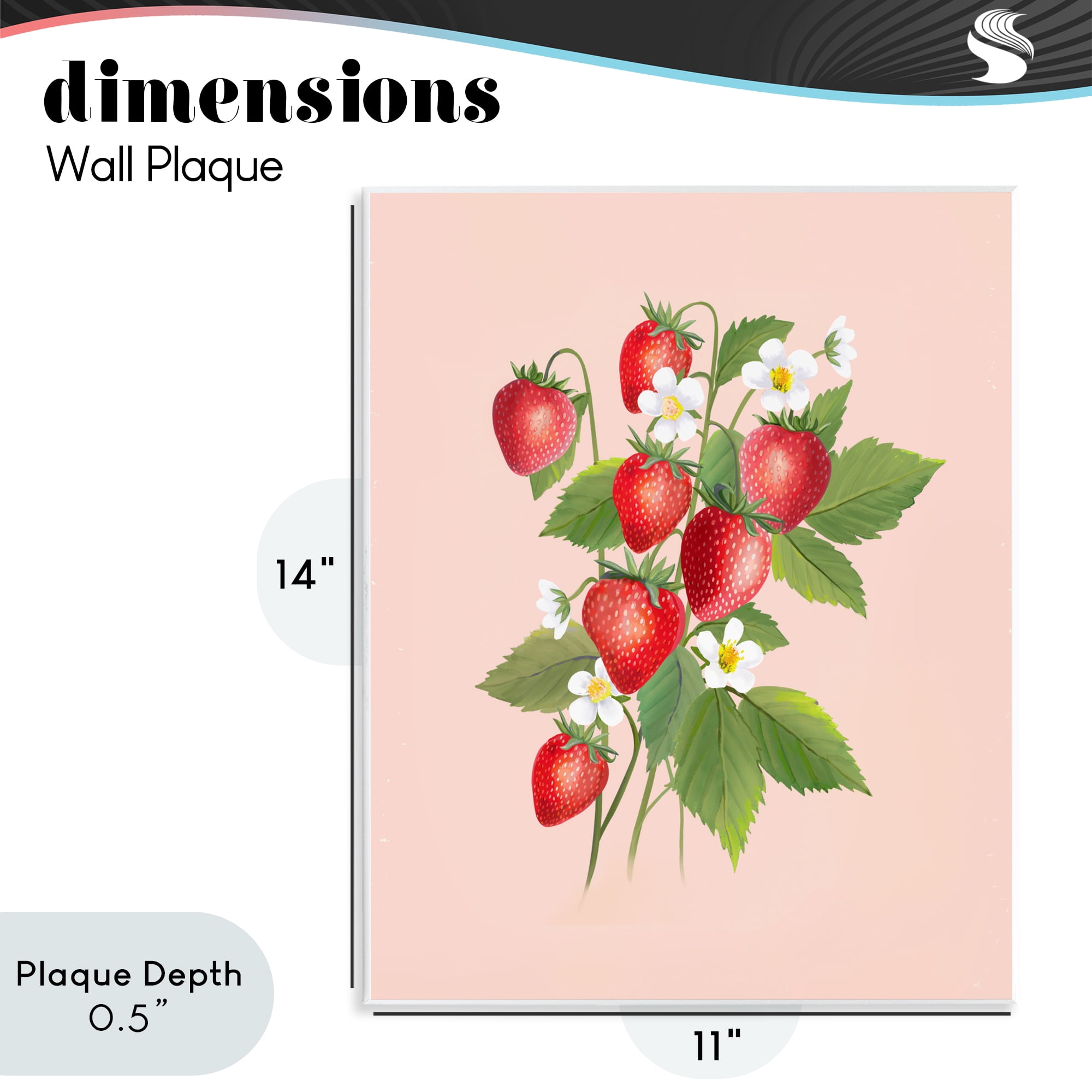 Stupell Industries Cottage Garden Strawberries Wall Plaque Art, design by Diane Neukirch