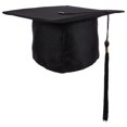 thumbnail image 2 of Manlingda Black Graduation Cap with Tassel - Bachelor Master, 2 of 6