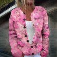 thumbnail image 2 of Kaondbfi Women's Cardigan, Autumn and Winter Knitted Button Cardigan Casual Coat Top Winter Clothing for Women, 2 of 5