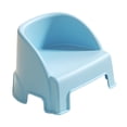 thumbnail image 1 of Taburete pequeño con escalón, reposapiés multifuncional, taburete para niños con respaldo para dormitorio, apartamento, mesita de noche, sala de Azul, 1 of 9