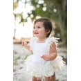 thumbnail image 5 of Douhoow Infant Girl White Lace Ruffle Bodysuit Baby Summer Cotton Sleeveless Jumpsuit, 5 of 9
