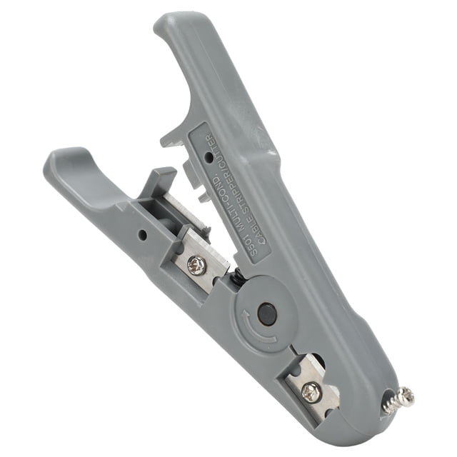 Manual de stripper de Alambre, stripper de cable ABS coaxial Portátil Profundidad Ajustable Para Línea Telefónica