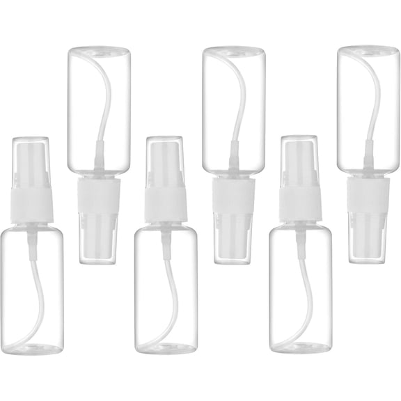Spray Bottle, 1oz/30ml Small Plastic Fine Mist Spray Bottles, Mini Empty Travel Bottles with Funnels and Labels 6 Pack