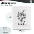 thumbnail image 4 of Bathroom Herb Soak White Framed Print Under Glass, design by Lettered and Lined, 4 of 8
