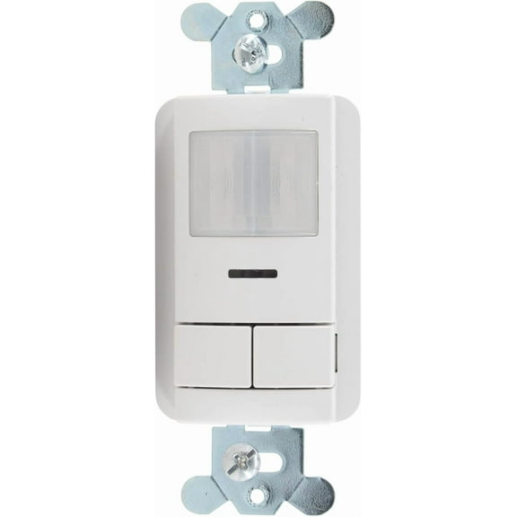 Sensor Switch WSX PDT 2P WH Dual Detection Occupancy Two Pole Wall Switch Sensor, White