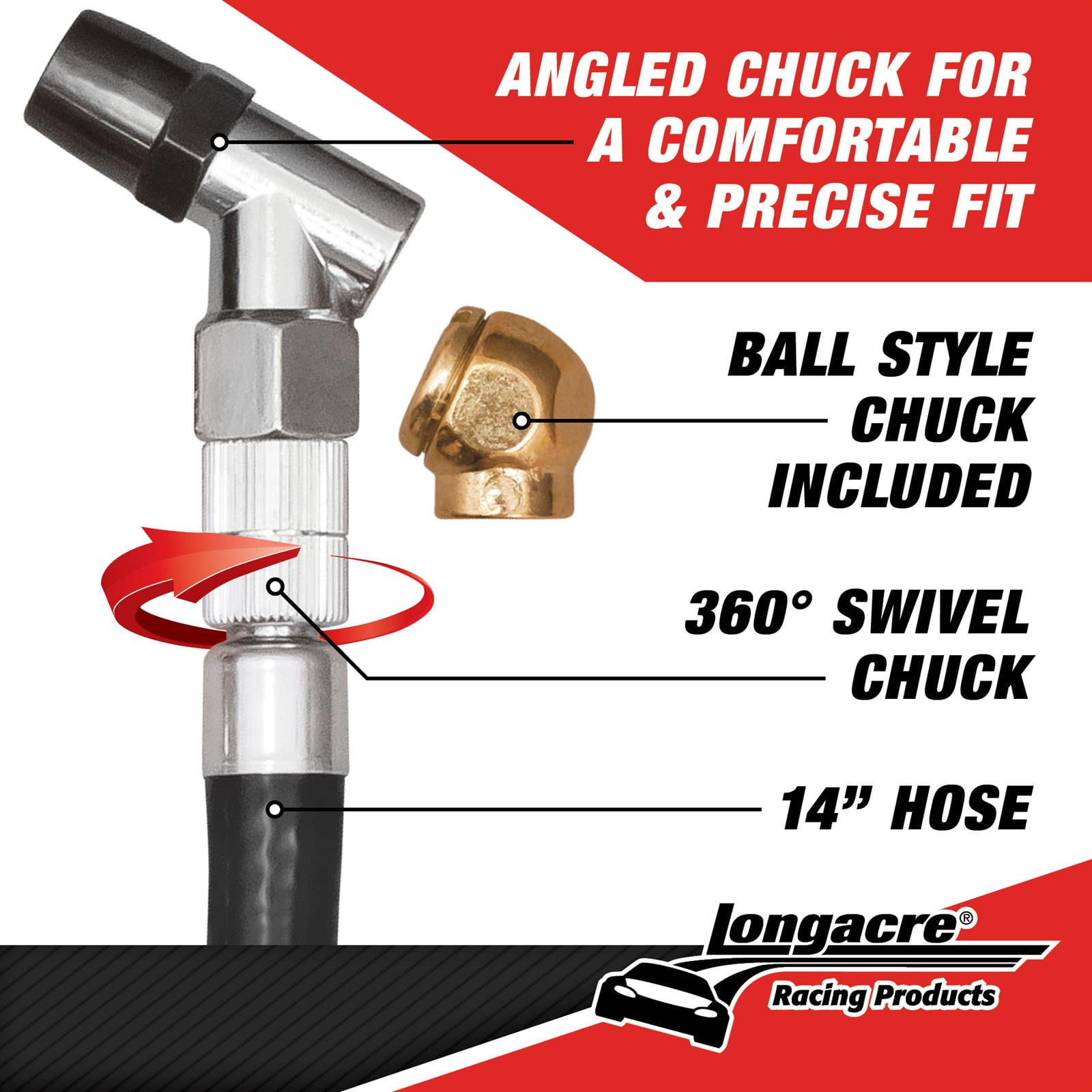 Longacre 52-53097 0-100 PSI Digital Tire Pressure Gauge