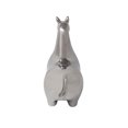 thumbnail image 4 of Sagebrook Home Silver Ceramic Llama, 14.5", Novelty, Ceramic, Contemporary, 13"L X 7.25"W X 14.5"H, Solid Color, 4 of 4