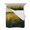 Yellow, variant on Green Yellow Forest Queen Size Down Alternative Comforter, Lightweight Comforter Quilt Bedding Set with Pillow Shams Oil Painting Landscape All Seasons Bed Comforter Duvet Insert 90"x96"