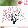 thumbnail image 2 of Libro de Registro de Firma de Invitado Baoblaze almohadilla de tinta pintura de Árbol de huellas Dactilares para boda Fiesta de Cumpleaños rosado, 2 of 6