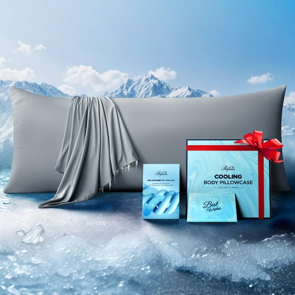 Funda de almohada corporal Rifens Ice Cooling Stay Cool All Night 20x54