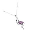 thumbnail image 4 of 1pc Mode Flamant Rose Collier Strass Collier Pendentif Dame Collier Décoration Bijoux, 4 of 8