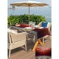 thumbnail image 5 of Outdoor Tablecloth with Umbrella Hole for Patio/Picnic/Party/Camping, Red Ocean Waves Waterproof Table Cloth Rectangle Table Cover Washable, Summer Beach Coastal Abstract (60"x 84"), 5 of 8