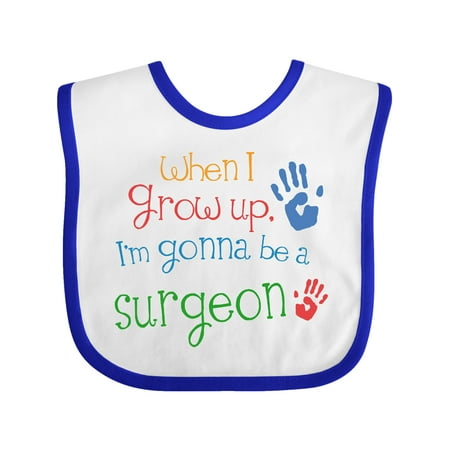 

Inktastic Future Surgeon Kids Doctor Gift Gift Baby Boy or Baby Girl Bib