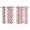 Red, variant on Red Gray Botanical Kitchen Curtains 84 Inch Length, Pastoral Spring Summer Leaf Aesthetics Grommet Top Bedroom Living Room Curtains, Light Filtering Cafe Curtain Drapes 2 Panels Set 104''x84''