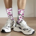 thumbnail image 6 of Pofeuu Orchids Flowers Print Crew Socks, Adult Running Hiking Socks for Youth and Adult, 6 of 6