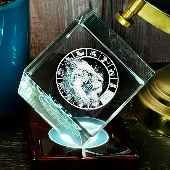 3D Crystal Diamond Leo