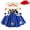 B Dress Set, variant on Halloween 4Pcs Plaid Button Up Cowboy Shirt with Vest and Red Bandana Set