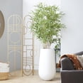 thumbnail image 3 of DecMode 80" Artificial Bamboo Tree in Realistic Leaves and White Fiberglass Pot, 3 of 13