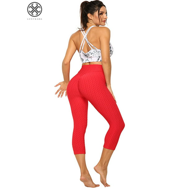 binnenkomst Overeenkomstig met landelijk Luxtrada Womens Sport Leggings High Waist Pants Trousers Fitness Yoga Gym  Workout Clothes (Red,XL) - Walmart.com