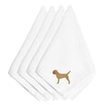 thumbnail image 1 of Border Terrier Serviettes Brodées&44; Ensemble de 4, 1 of 1