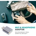 thumbnail image 3 of USB-AC1 3.5mm TRRS rophone to USB 2.0 Stereo Digital Audio Converter - USB Sound Adapter for Computer, 3 of 5