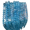 thumbnail image 4 of Granjero Gordo Pulsera de cuentas dispersas de piedra natural agrietada de hielo azul de 2 piezas, accesorio de bricolaje de cuentas redondas semiacabadas (10 mm), 4 of 5