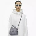 thumbnail image 5 of Marc Jacobs The Leather Crossbody Tote Bag - Wolf Grey, 5 of 7