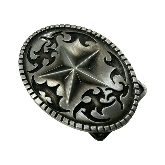 Five-Pointed Star Belt Buckle Cowboy Star Belt Buckle Belt Accessories Birthday Gift for Men Women Boys Girls