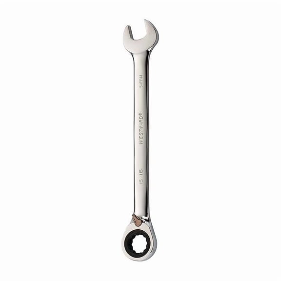 Westward Ratcheting Wrench, Combination, SAE, 15/16 54PP44