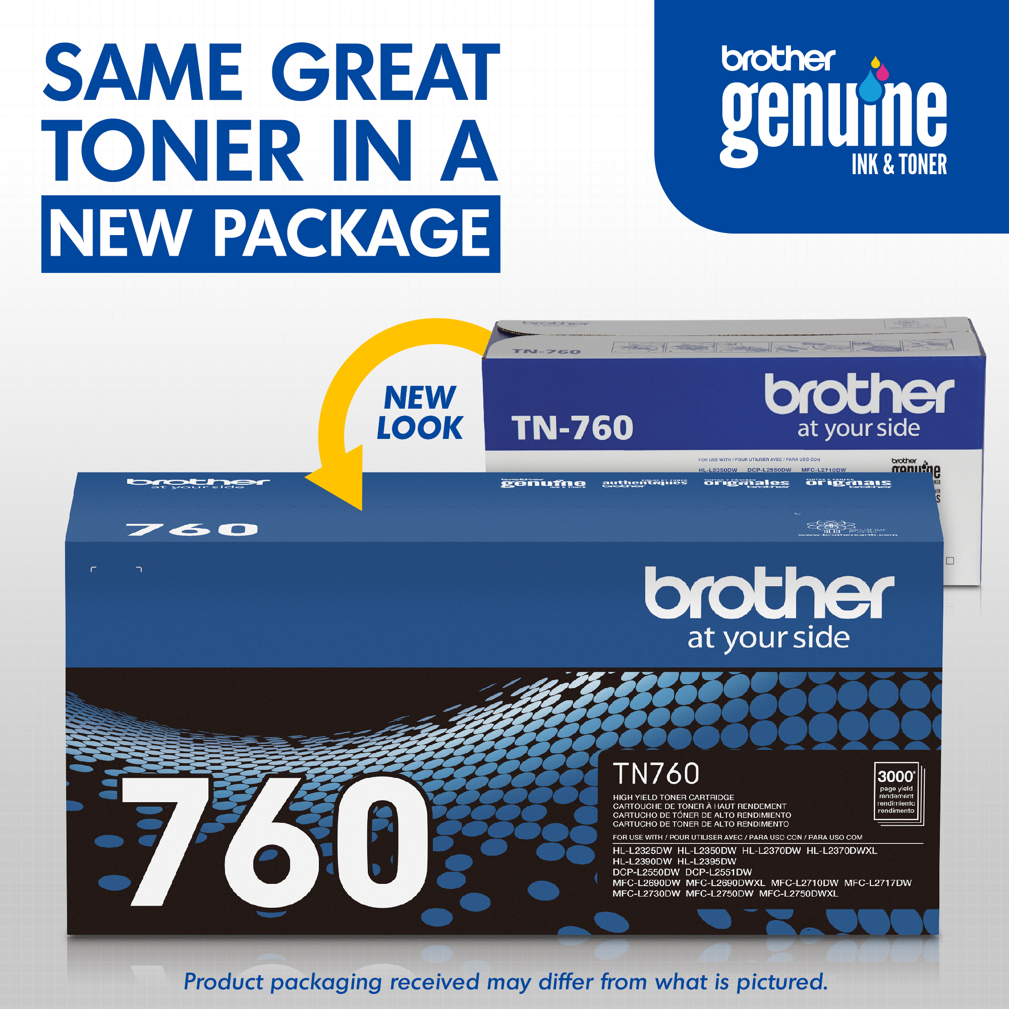 Brother TN760 High-Yield Black Toner Cartridge photo 2