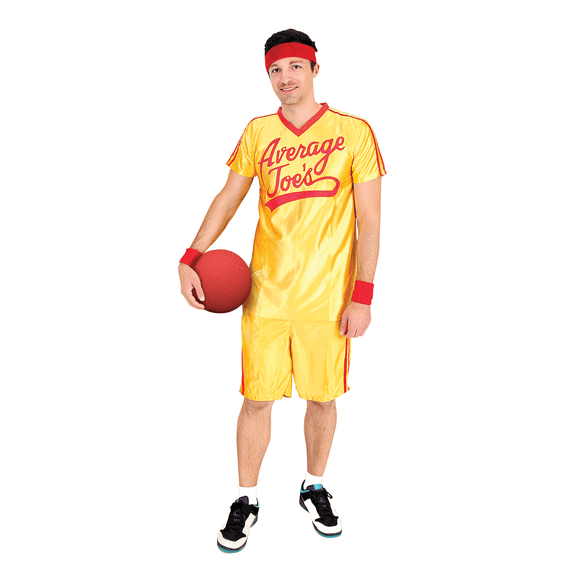 Dodgeball 44712-XL Dodgeball Yellow Average Joes Costume - Extra Large